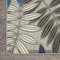 Homeroots 5 x 8 ft. Gray & Blue Leaves Indoor & Outdoor Area Rug 384871 - alternate 5